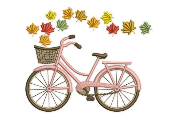 A Designer's Review: Maple Leaves Bike Embroidery
