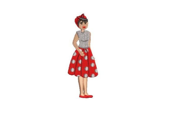 A Designer's Review of the Vintage Woman Embroidery Pattern