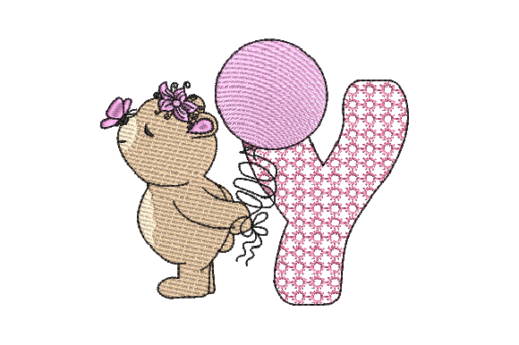 A Handmade Charm: Reviewing the Y Girl Teddy Embroidery Design