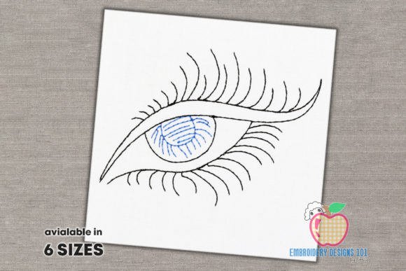Beautiful Eyelashes Line Art – An Honest Embroidery Designer Review