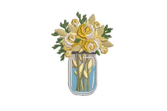 Craft Fair Success: A Designer Reviews Flower Bouquet in a Mason
