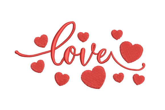 Love Hearts Embroidery Design for Branded Merch Review