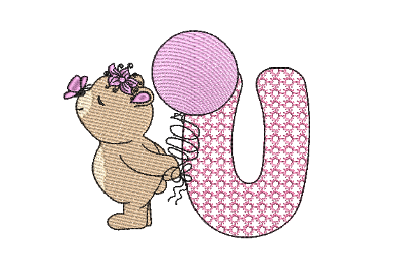 My Seasonal Review: U Girl Teddy Embroidery Design