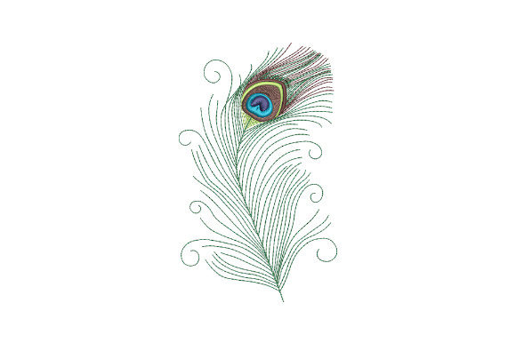 Peacock Feather with Swirls: A Boutique Embroidery Review