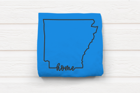 Reviewing the Arkansas Home State Outline Embroidery Design