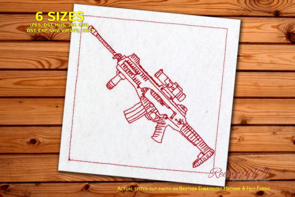 Rifles Beretta ARX 100 Redwork Embroidery Review