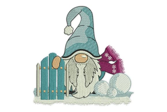 Sled Gnome: A Business-Friendly Winter Embroidery Design