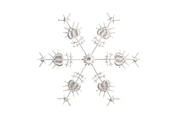 Winter Hearts Snowflake: Craft Fair Embroidery Review